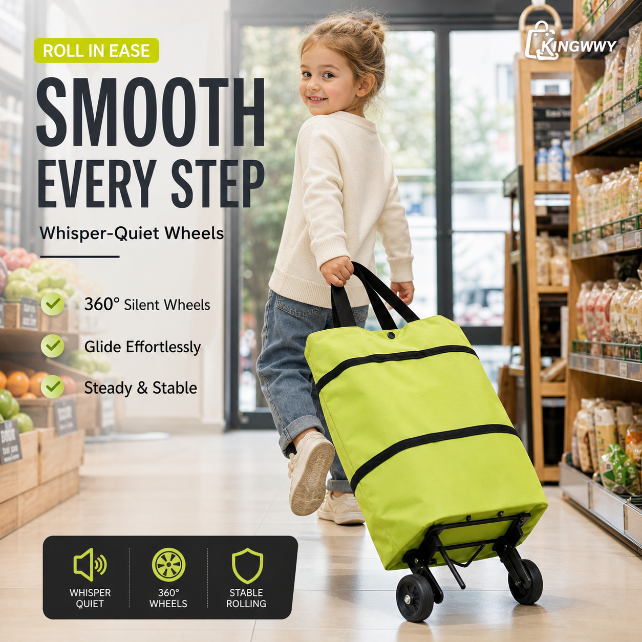 SwiftTote™ — Carry Everything Effortlessly, Glide Through Life Pain-Free