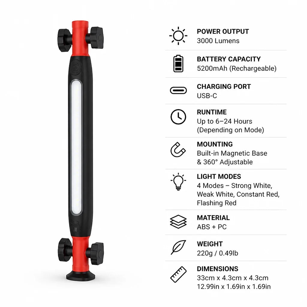 ShopLight™ — Reliable Light for Work, Repairs, and More
