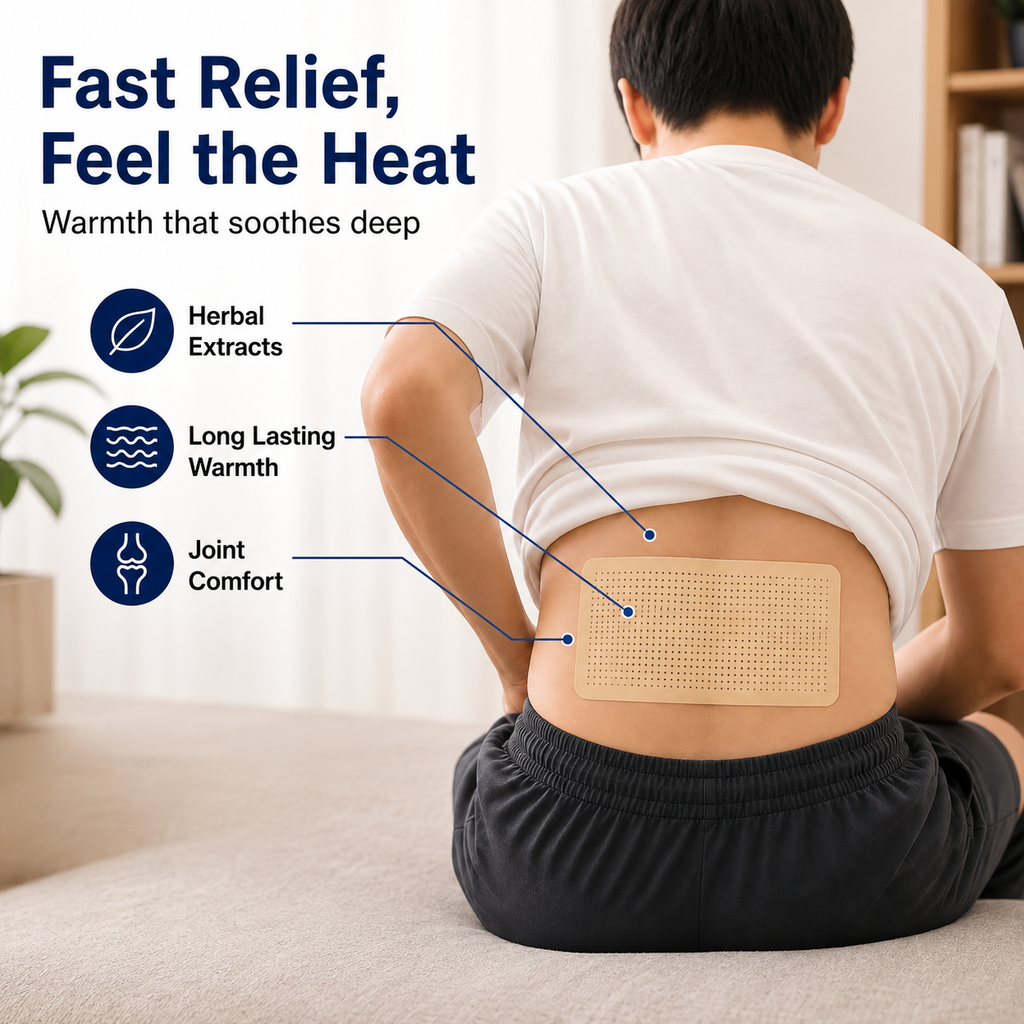 WarmEase™ - Natural Ginger Warming Pain Patch