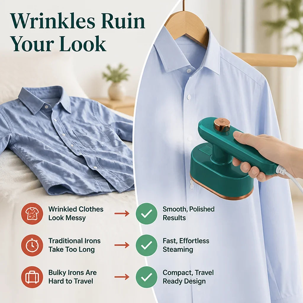 Presselle™ — Compact Steam Care for Everyday Clothing
