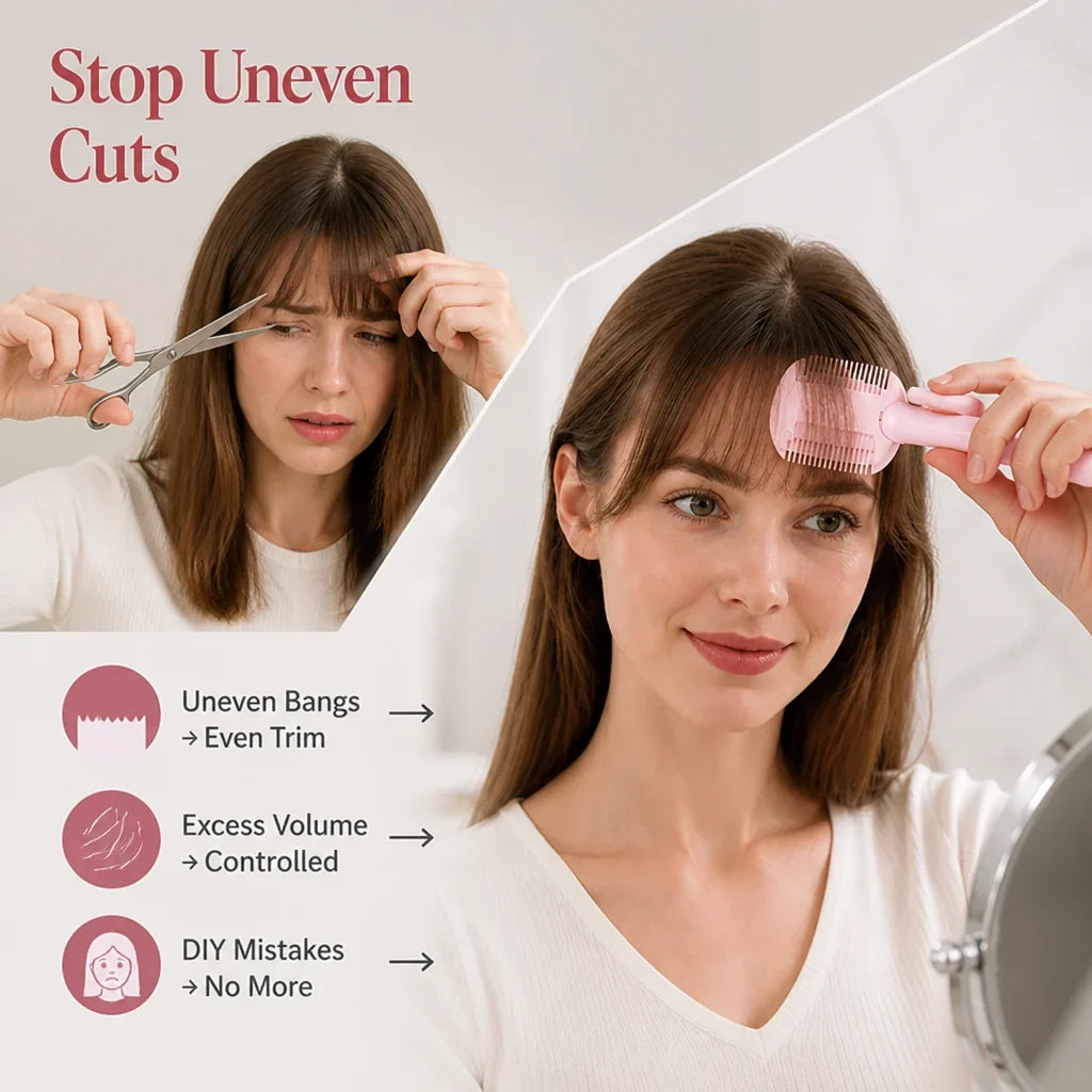 BangsEase™ — Style Your Fringe With Less Fuss