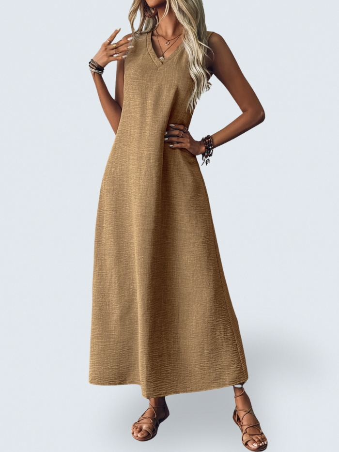 BRITANY | Sleeveless Maxi Dress