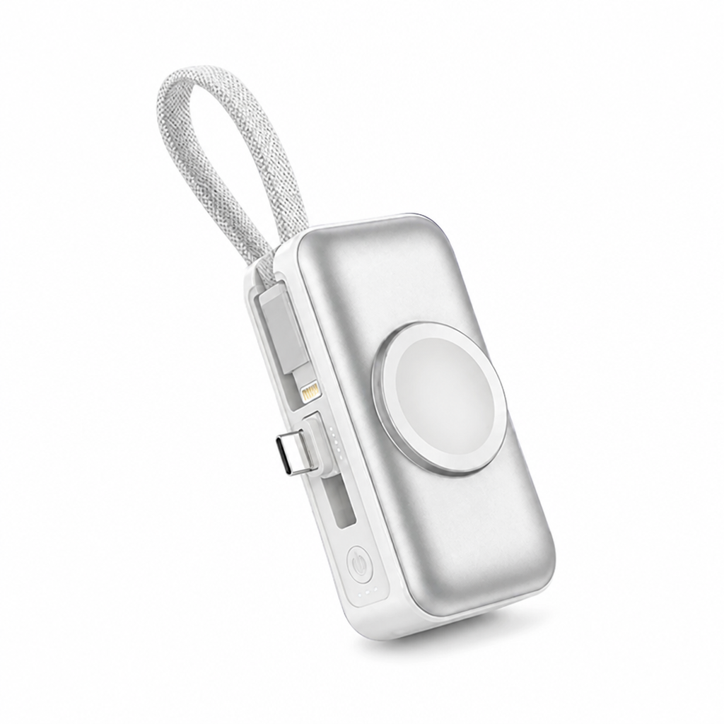 ChargeKnot™ 3-in-1 Mini Power Bank