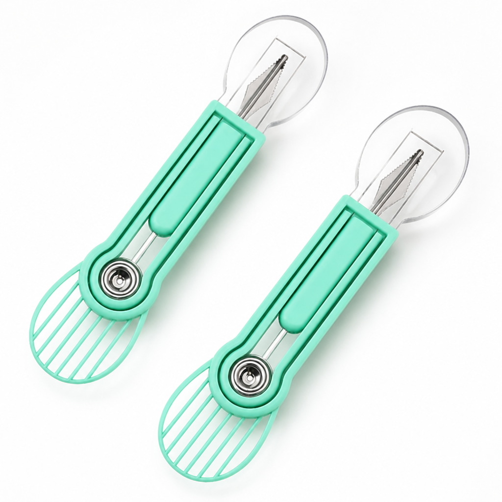 FruitCraft™ — 3-in-1 Fruit Scooping & Slicing Tool