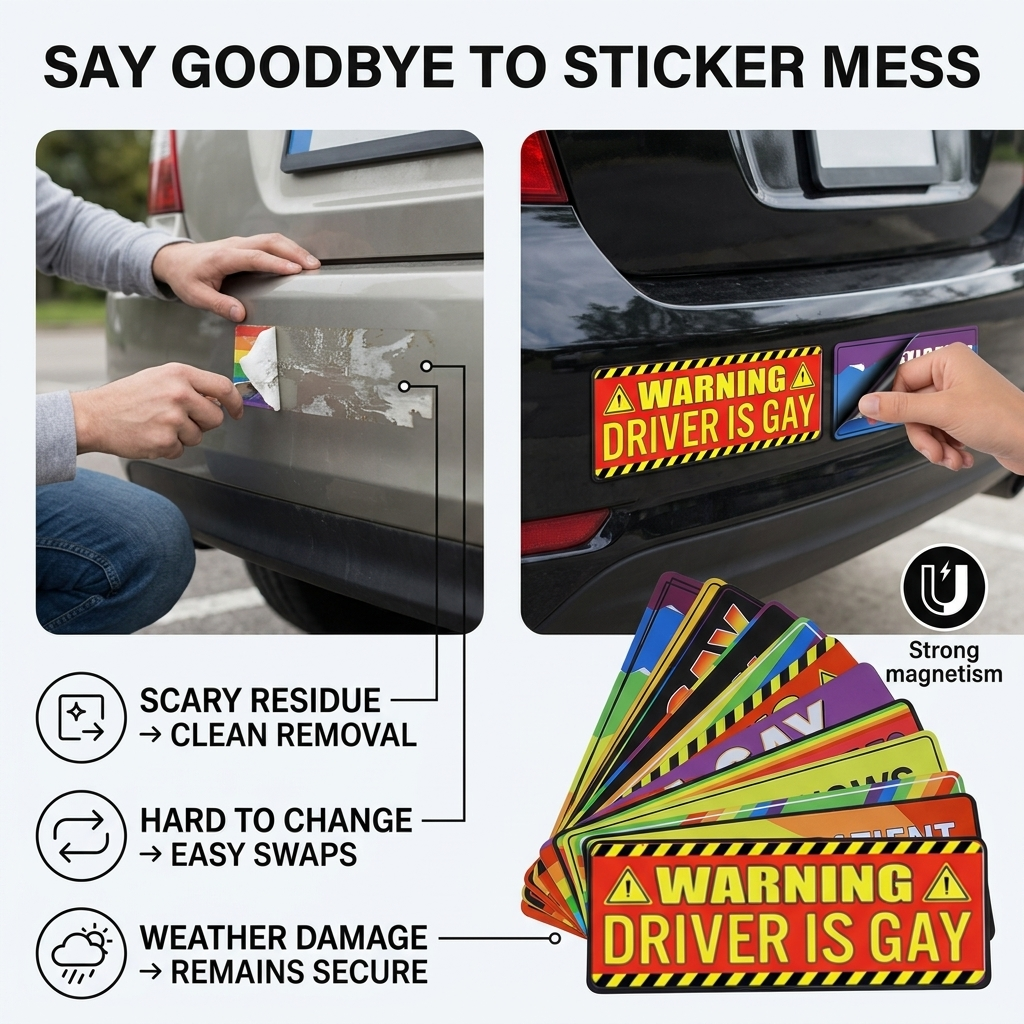 PrideRide™ — Magnetic Car Pride Decals
