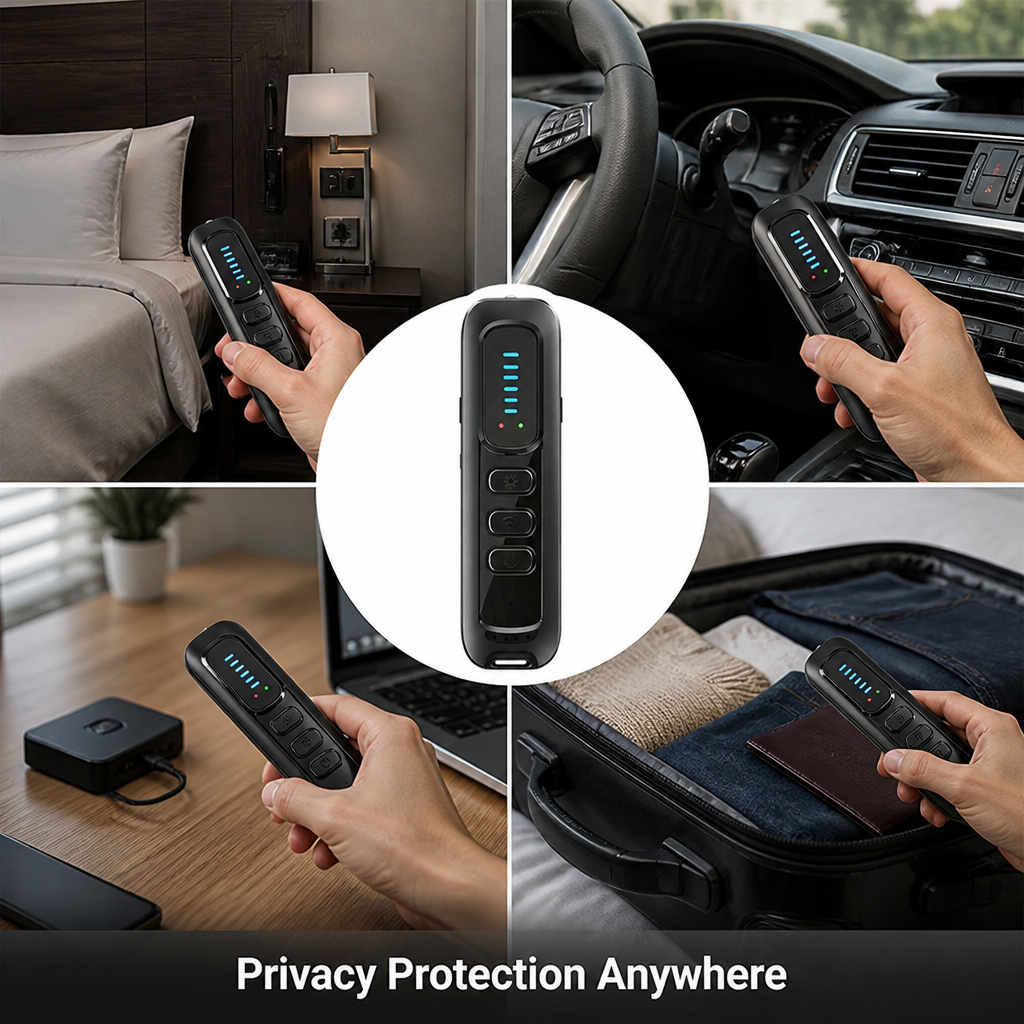 SpyShield™ — Compact Hidden Camera Detector