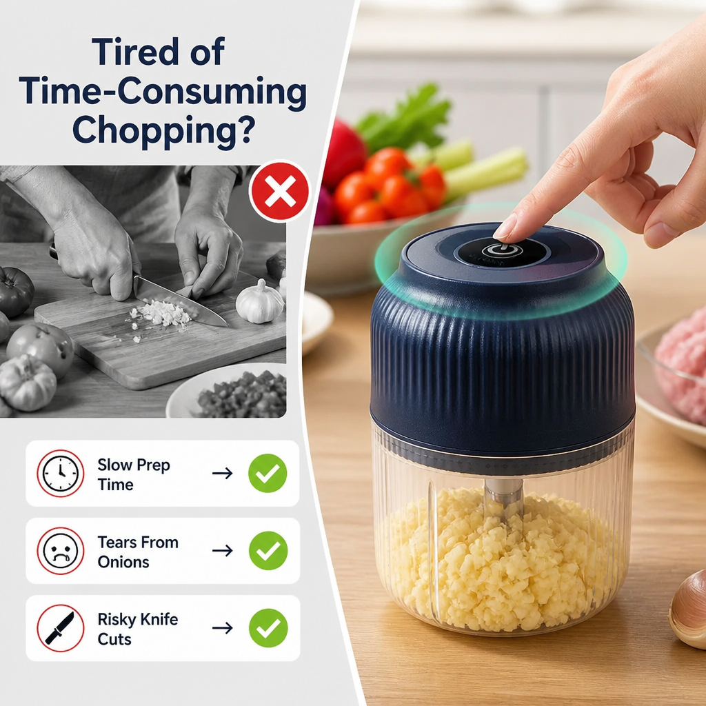 QuickChop™ - One-Touch Mini Food Chopper