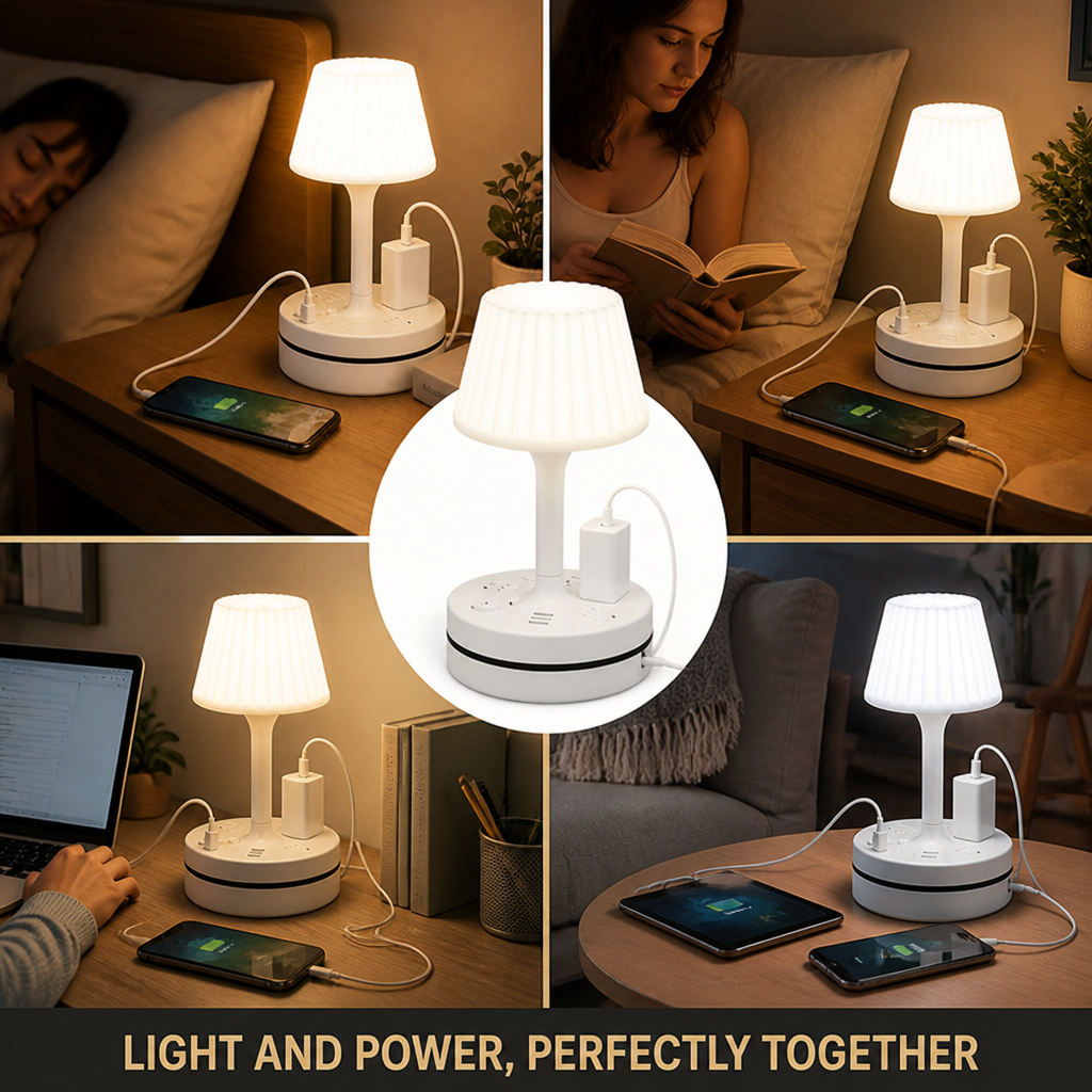 GlowBase™ — Warm Lighting, Smart Charging