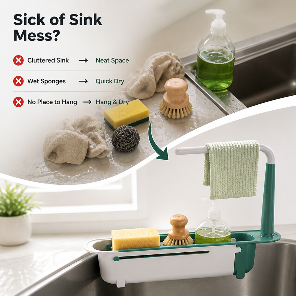 SinkMate™ — Keep Your Sink Clean & Organized