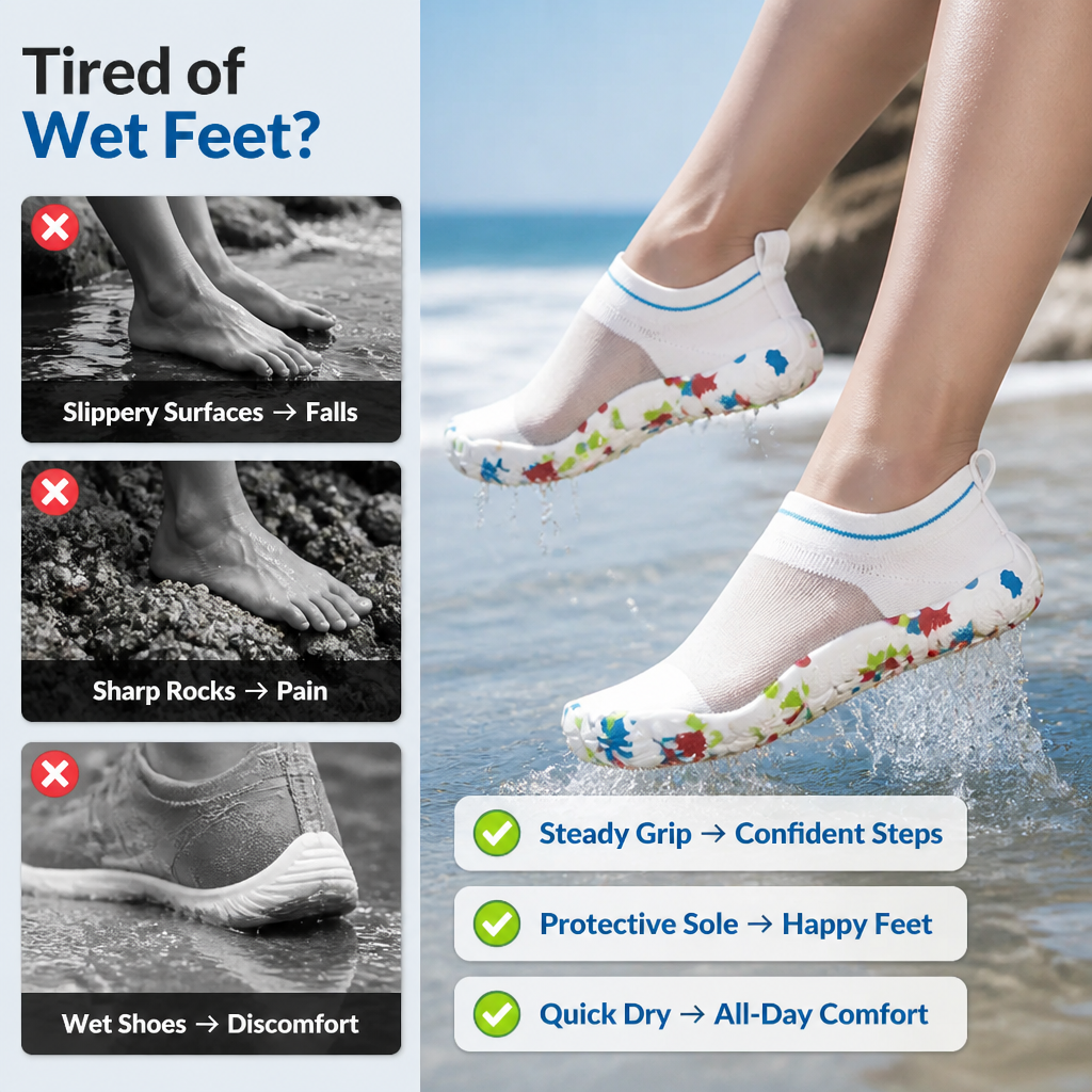 AquaTread™ — Quick-Dry Water Shoes