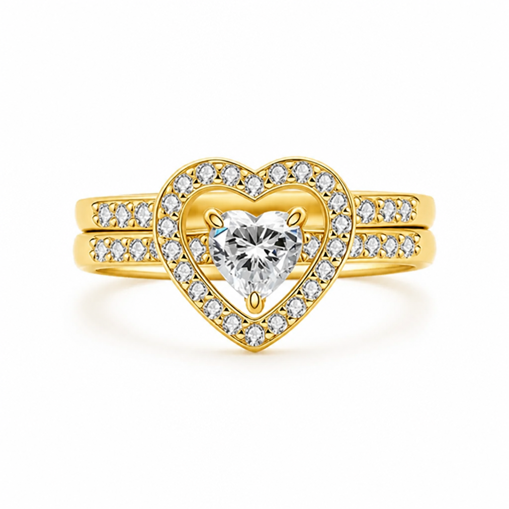 HeartCharm™ — Sparkling Heart Crystal Ring