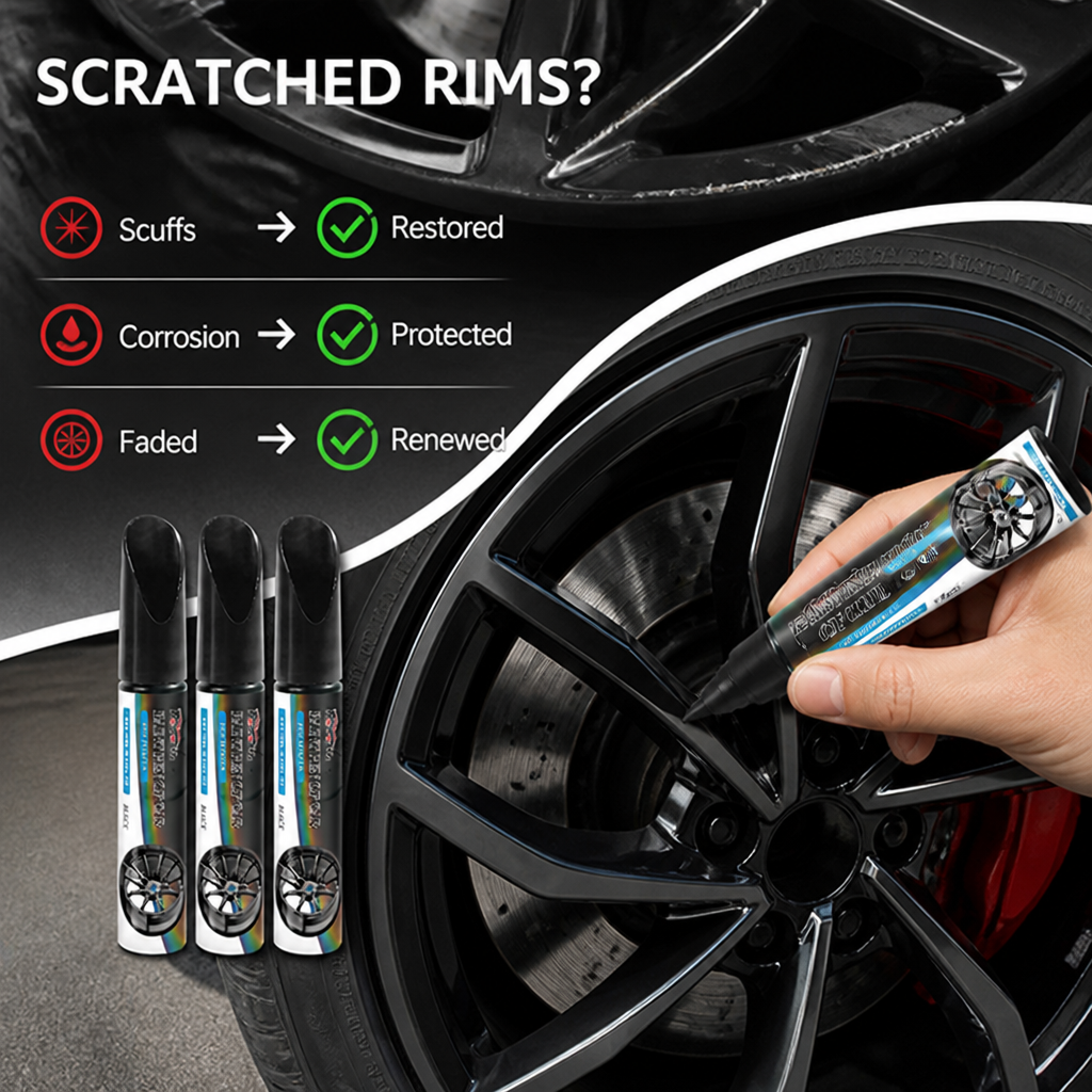 WheelMend™ Rim Scratch Repair Pen — Smooth Wheel Touch-Ups