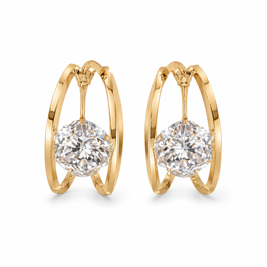 Valentina™ - Classic Glamour Hoop Earrings