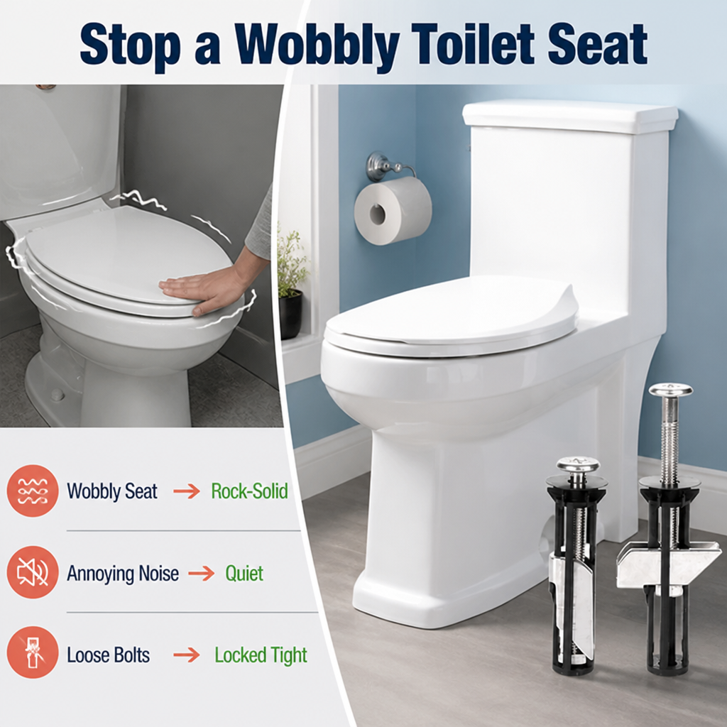 SeatSteady™ Toilet Seat Fixing Kit — Stop Wobbly Seats