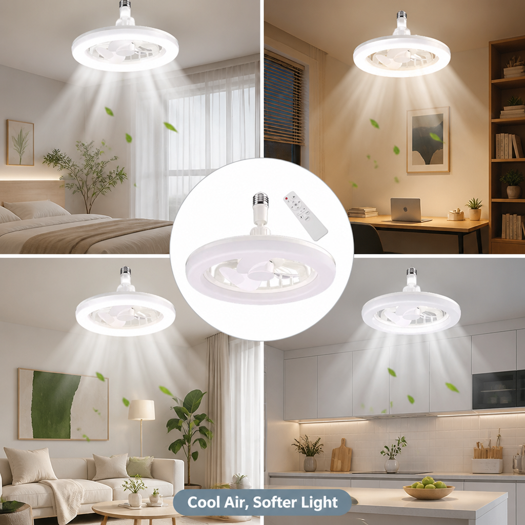 CoolHalo™ — LED Ceiling Fan with Light
