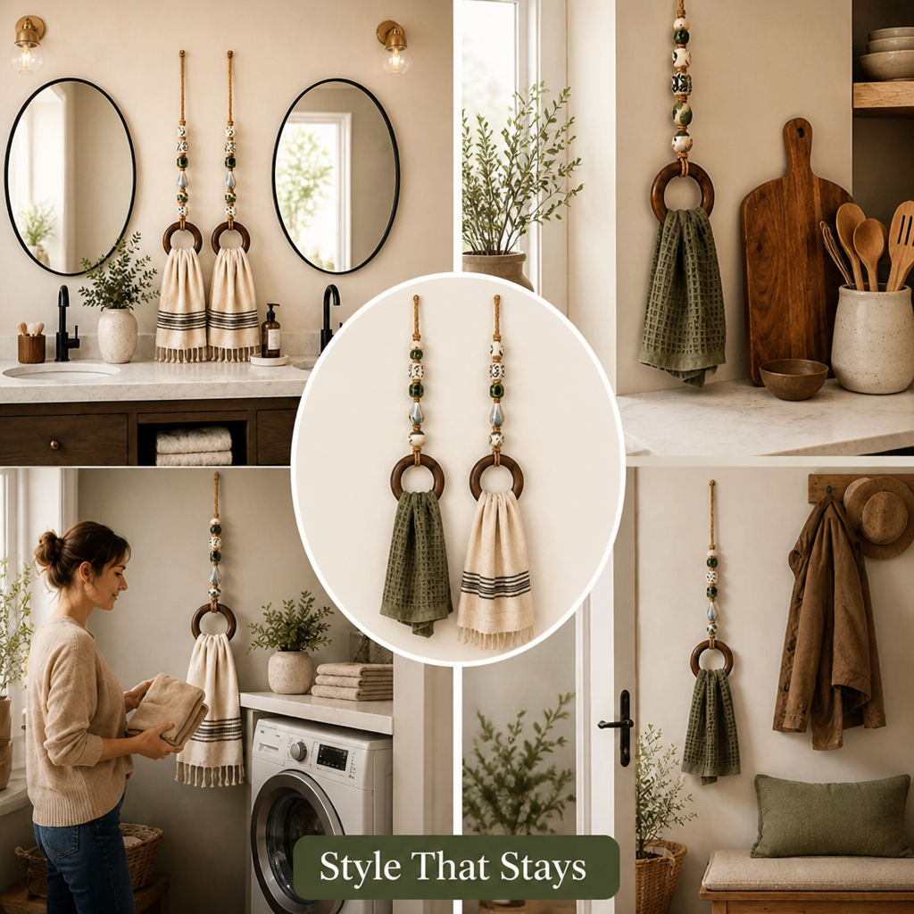 HearthCharm™ — Stylish Hanging Towel Decor
