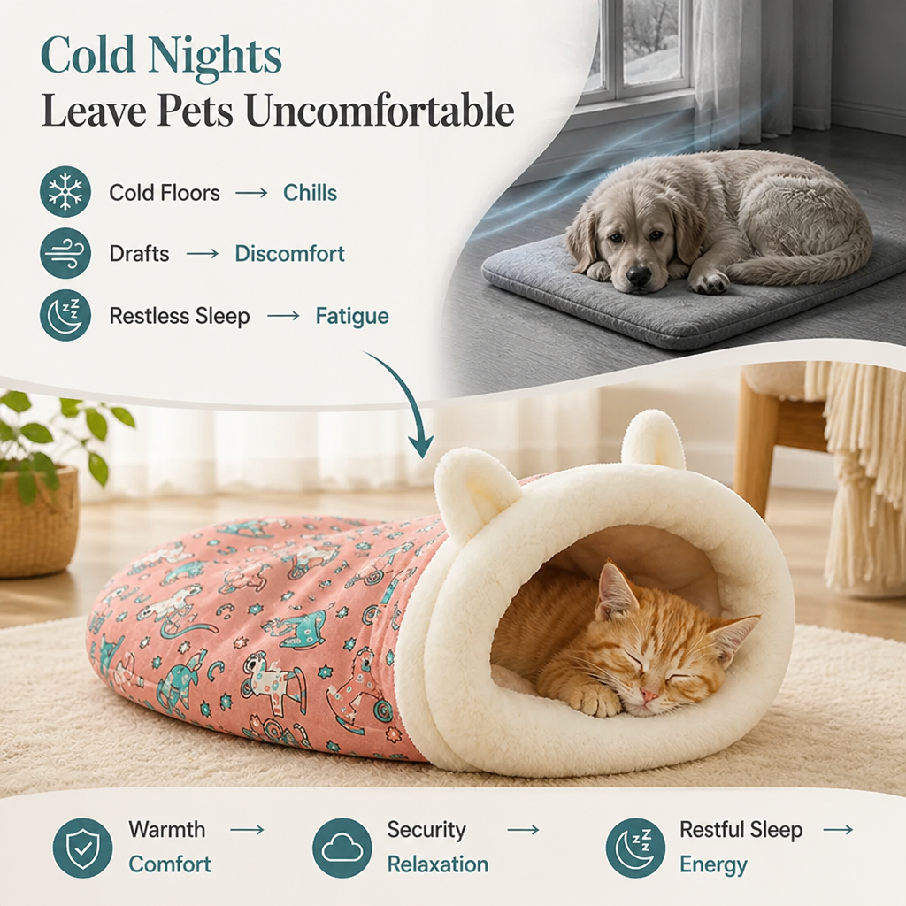 BurrowBuddy™ Cozy Pet Sleeping Bag