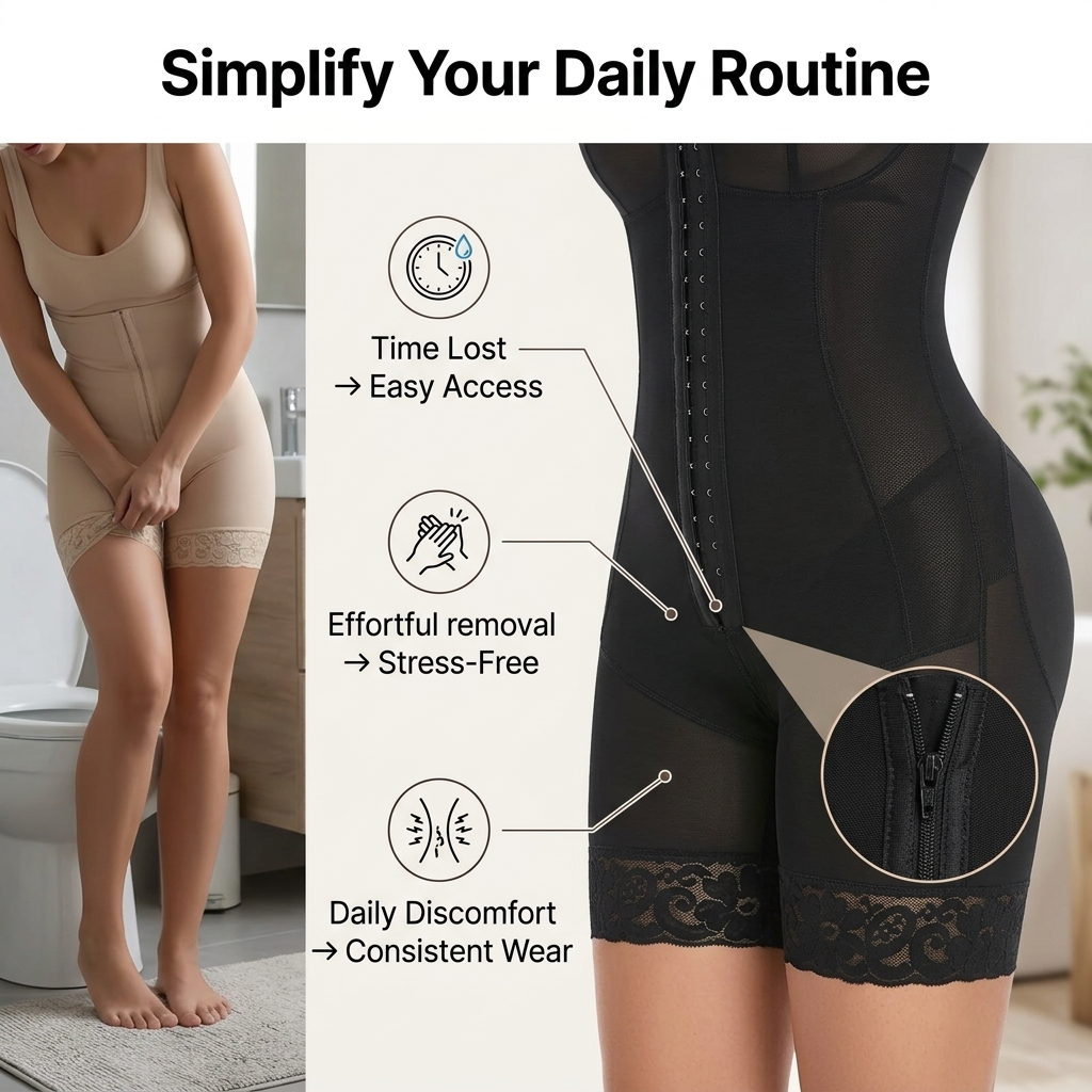 Silvara™ Zip-Front Shapewear Bodysuit — Smooth Everyday Shaping