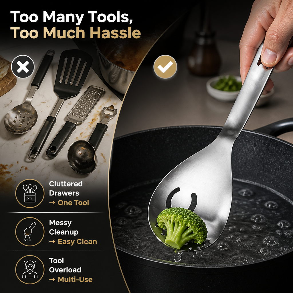 CookSmart™ — Multi-Function Cooking Spoon