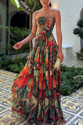 BELLA | Strapless Ombre Maxi Dress
