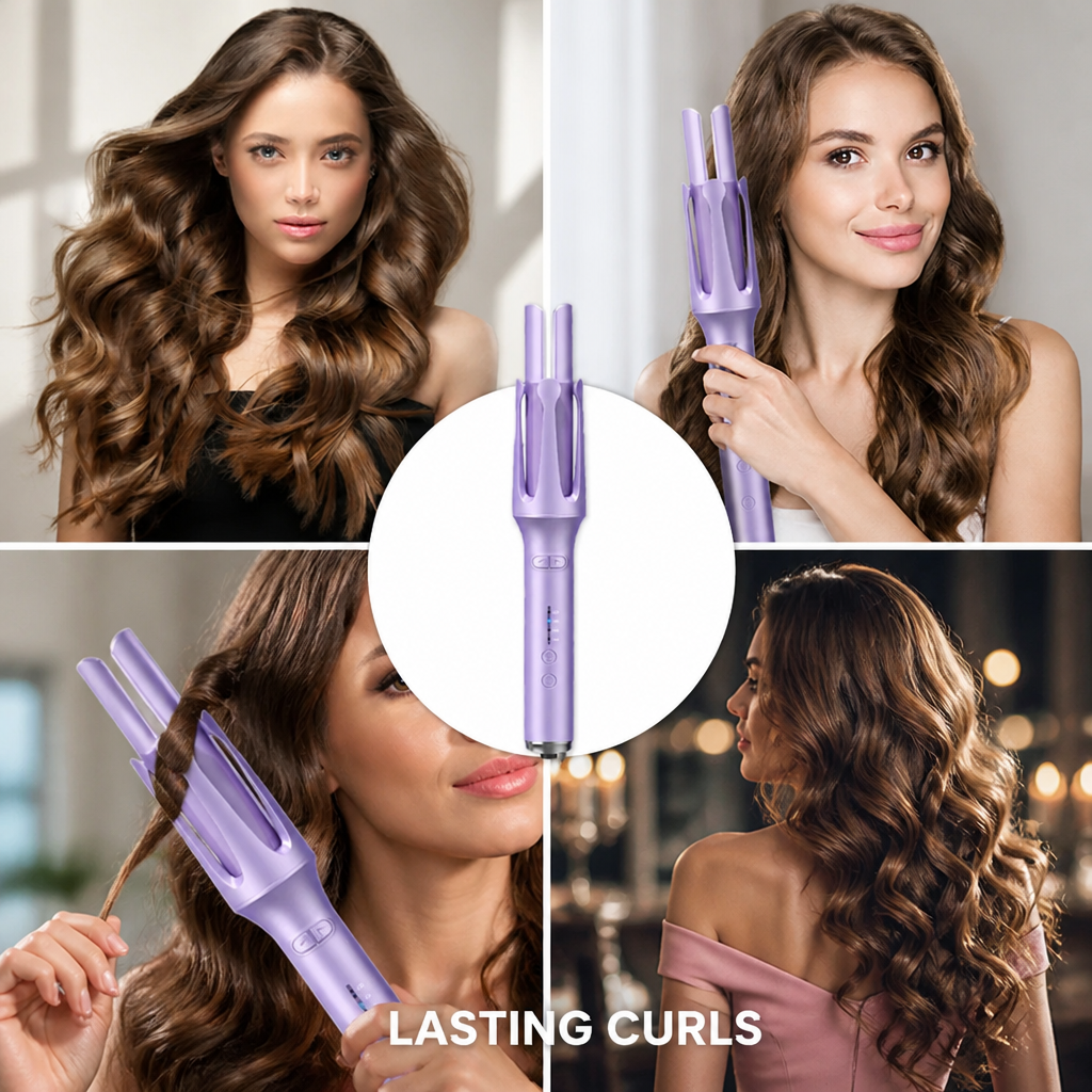 Ringletforge™ Automatic Hair Curler — Easy Bouncy Curls