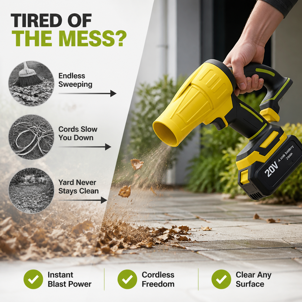 AirSweep™ — Powerful Cordless Leaf Blower