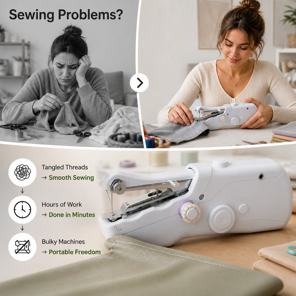 SewPro™ — Portable Mini Sewing Machine Kit