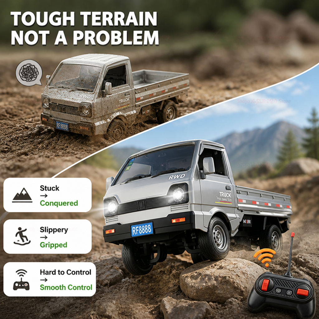 PebbleRover™ RC Off-Road Truck — Trail Fun For Kids