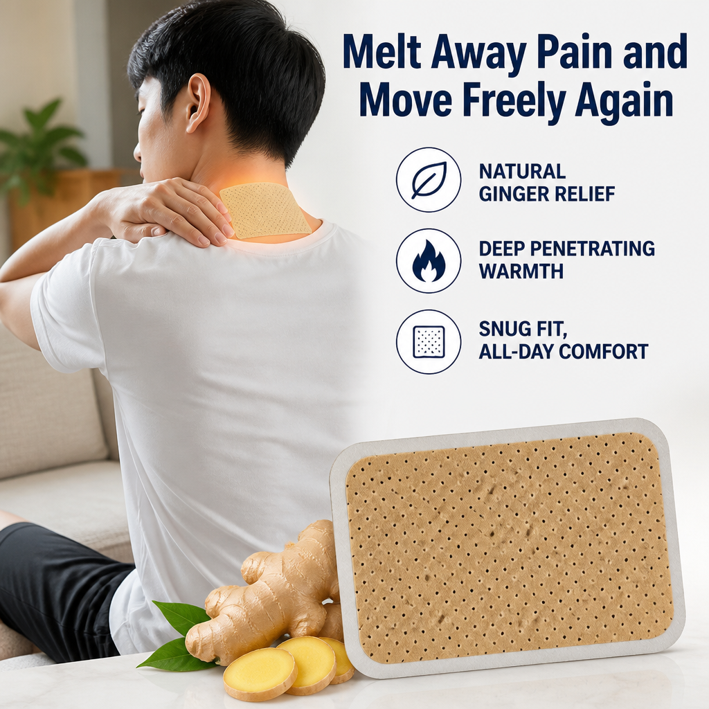 WarmEase™ - Natural Ginger Warming Pain Patch
