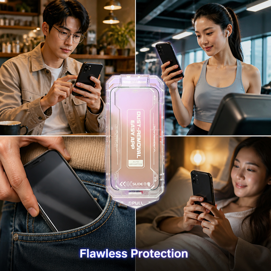 ClearArmor™ Tempered Glass Screen Protector — Bubble-Free Easy Install