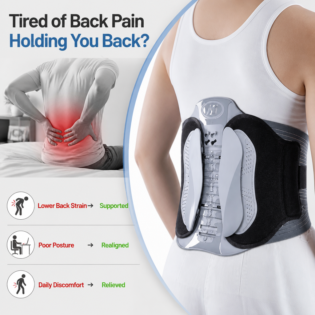 PostureFlex™ — Adjustable Back Support Belt