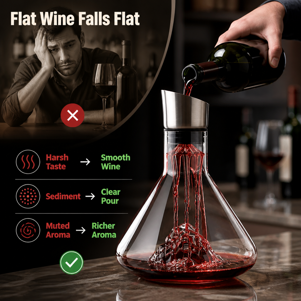 Glacio™ Cascade Aerating Wine Decanter Set