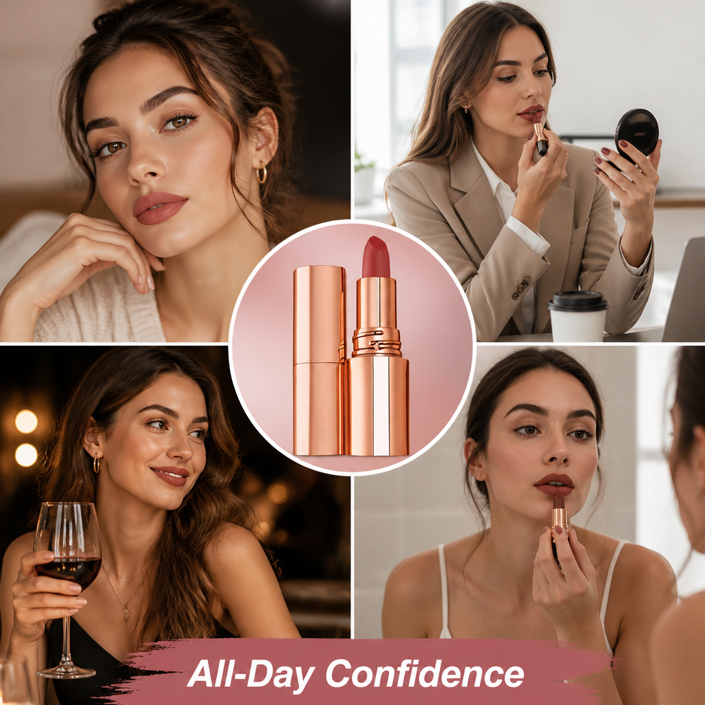 Velvetquill™ Matte Lipstick — Bold Color That Lasts