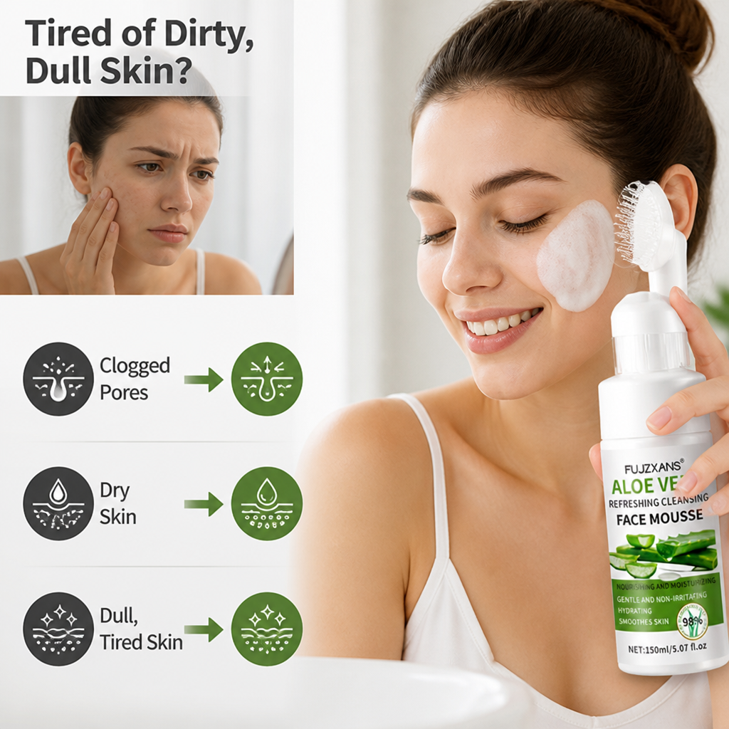 AloeWhip™ Aloe Foam Facial Cleanser — Fresh Clean Face Wash
