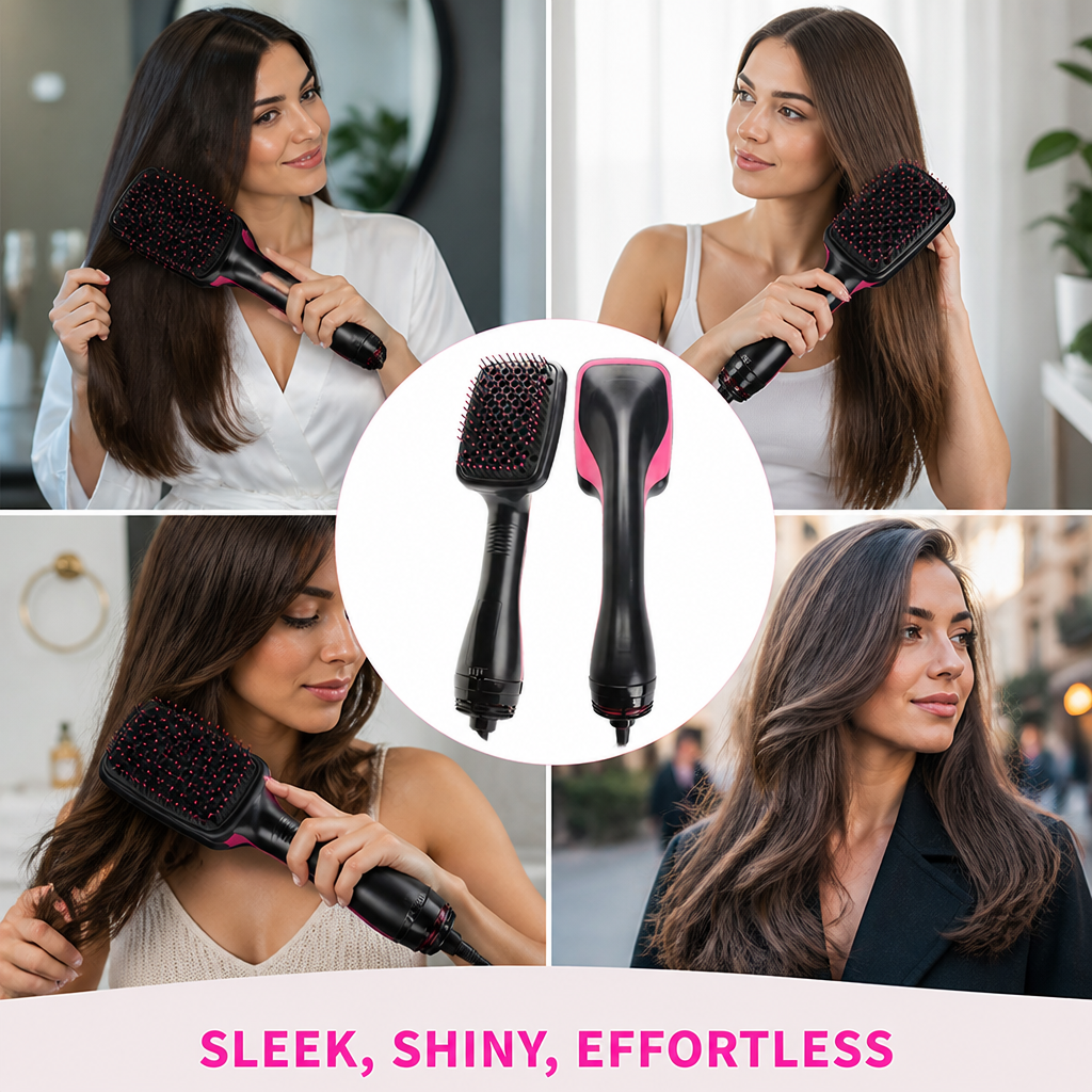 SmoothBrush™ — Heated Hair Styling Brush