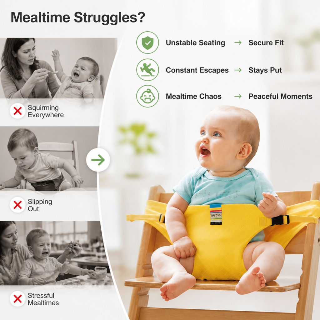 SeatSecure™ — Adjustable Baby Chair Strap