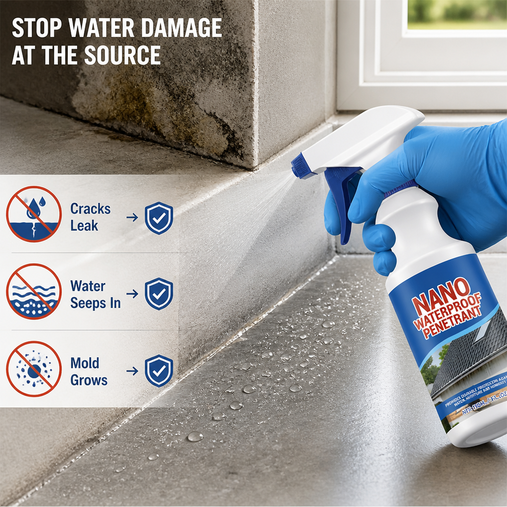 Drystrata™ Waterproof Sealant Spray — Seal Small Cracks & Gaps