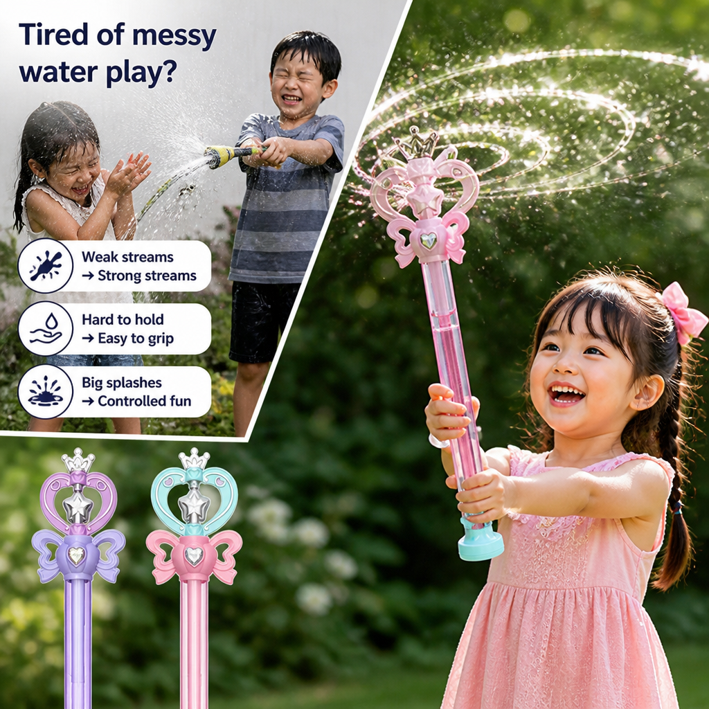 FairySplash™ Duo Magic Water Wands — Spinning Spray Fun for Kids
