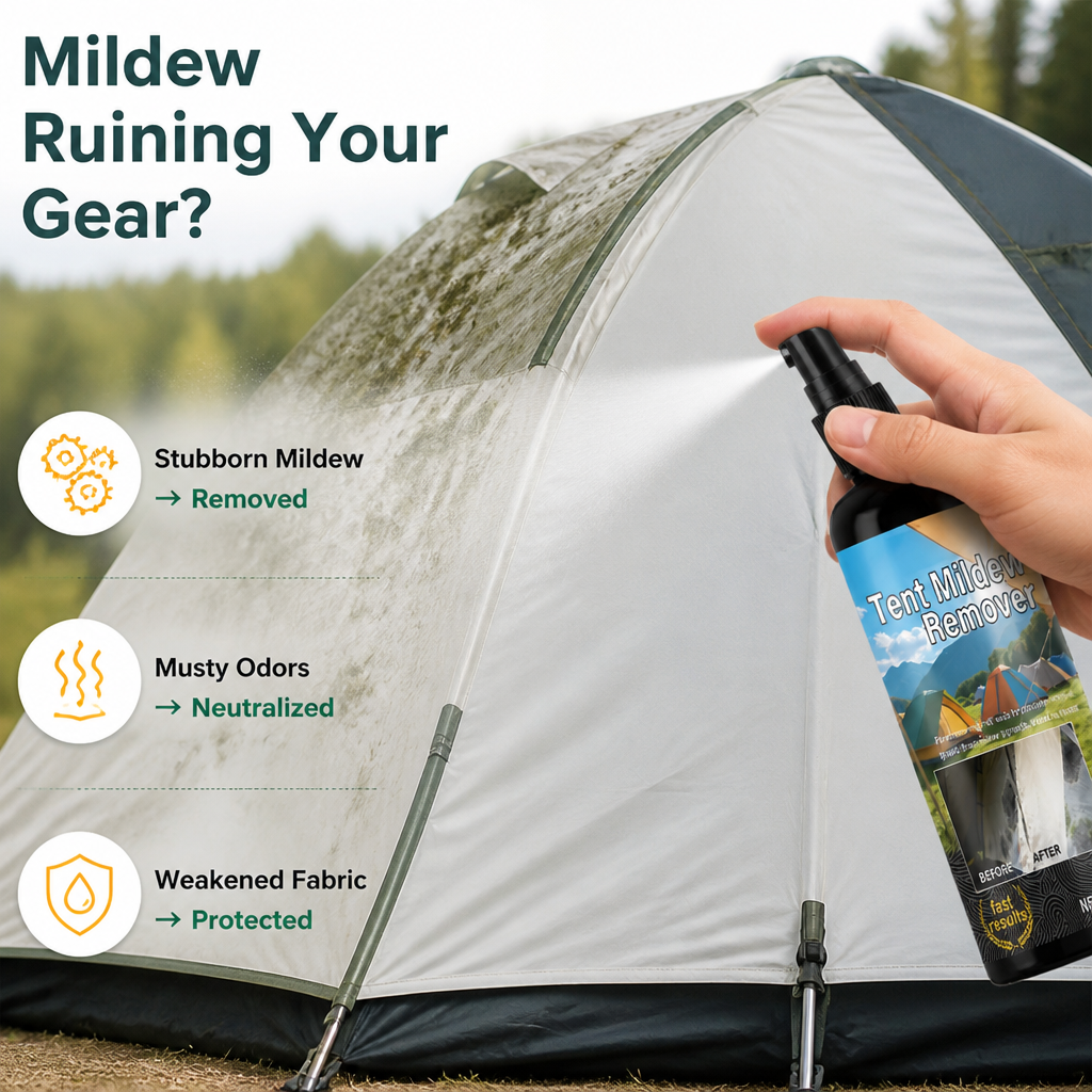 MildewMend™ Mildew Remover Spray — Refresh Tents & Outdoor Gear