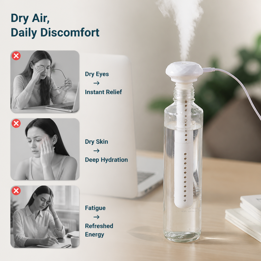 MistWand™ Portable Mini Humidifier — Refresh Dry Air Anywhere
