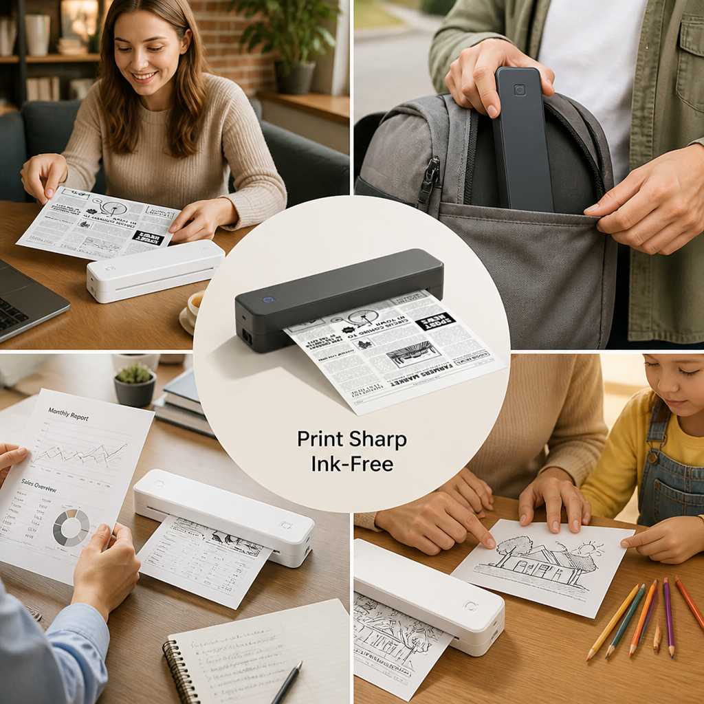 PrintGo™ — Compact Wireless Printer