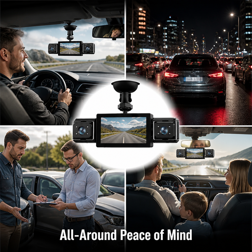 OmniLens™ 4-Lens Dash Cam