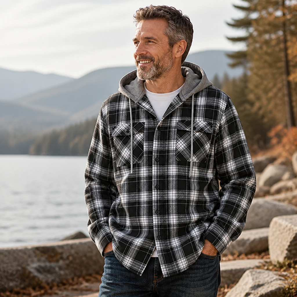 TimberHearth™ Men's Hooded Flannel Jacket