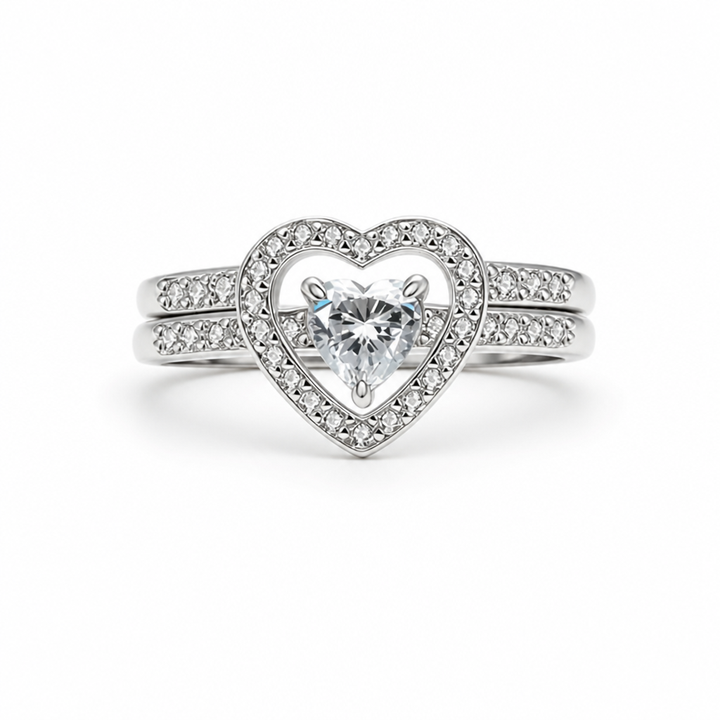 HeartCharm™ — Sparkling Heart Crystal Ring