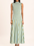 Luminelle™ Stripe Maxi Dress — Turn Heads Instantly with Flawless Comfort and Grace