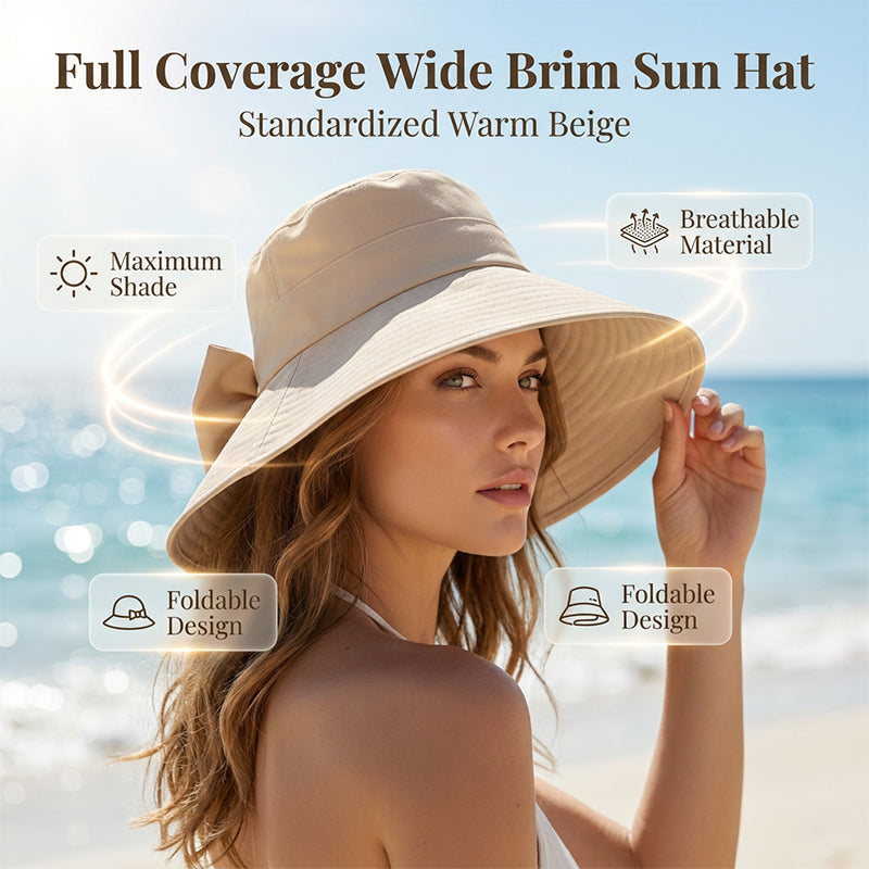 SunLuxe™ - Wide Brim Foldable Sun Hat