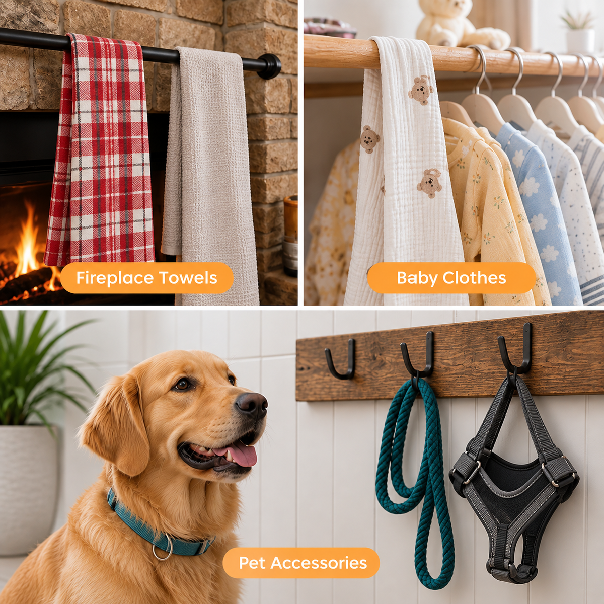 HomeGrip™ — Multi-Purpose Towel Fasteners