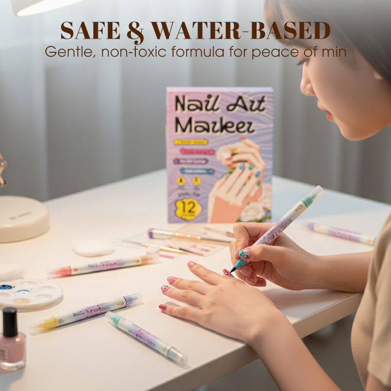 ColorMuse™ Dual-Tip Nail Art Pens — Create Stunning, Smudge-Free Nails That Grab Every Compliment Instantly