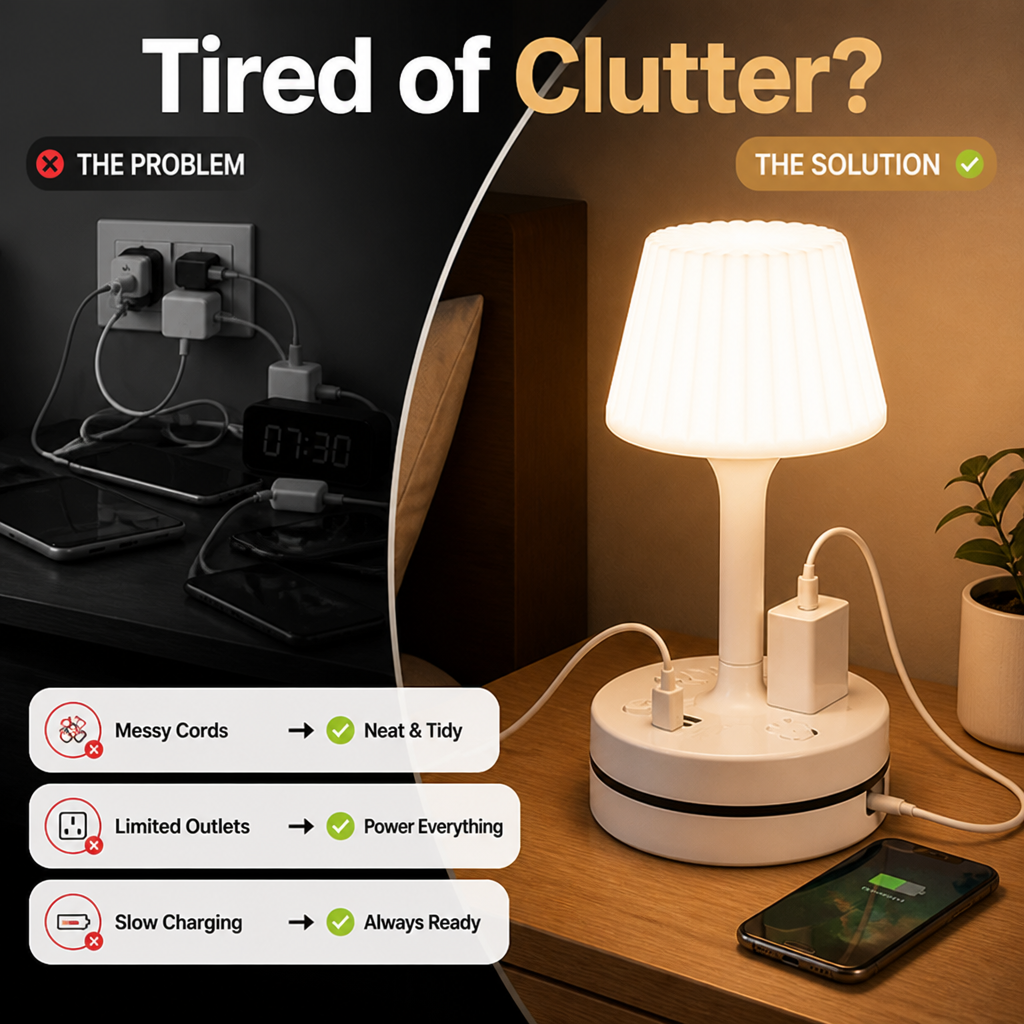 GlowBase™ — Warm Lighting, Smart Charging