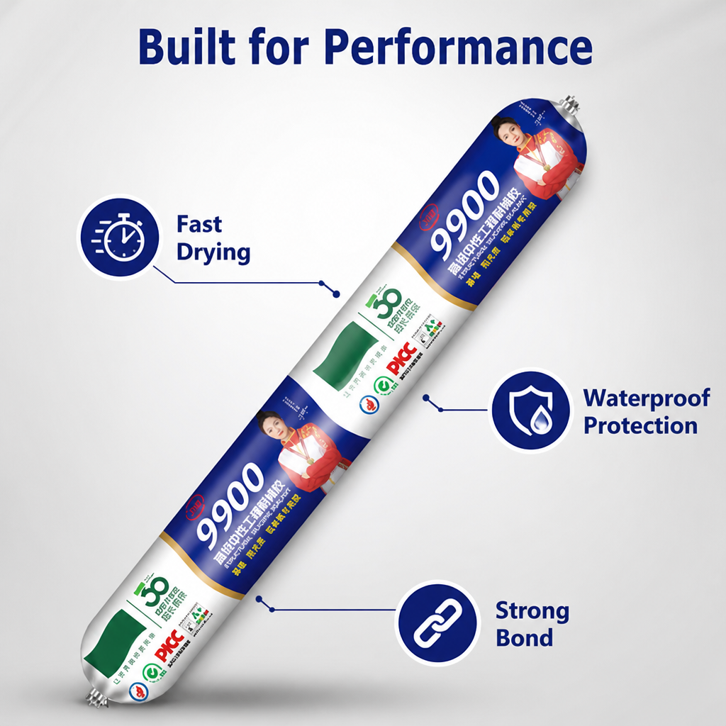HydroSeal™ Waterproof Sealant — Clear Bond for Cracks & Gaps